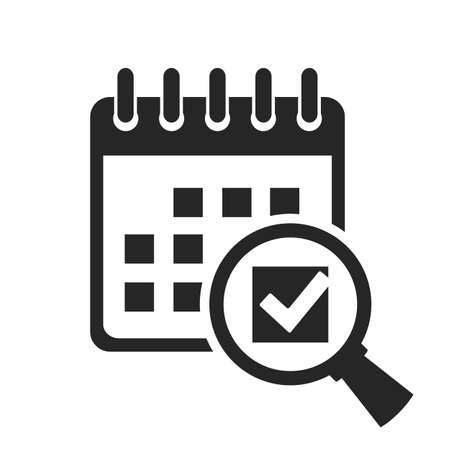 Save date in calendar vector icon isolated on white backgroundのイラスト素材