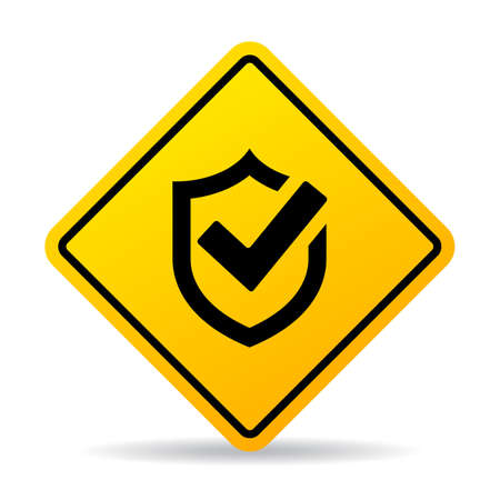Secured zone vector sign isolated on white backgroundのイラスト素材