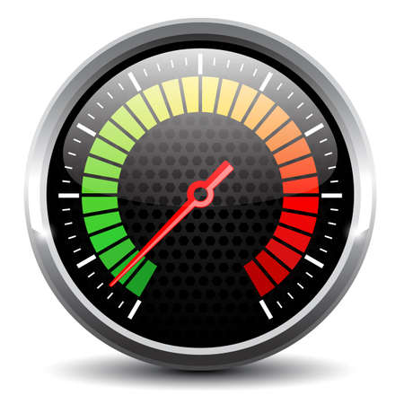 Speed meter device vector illustration isolated on white backgroundのイラスト素材