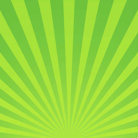 Abstract retro striped background, green raysのイラスト素材