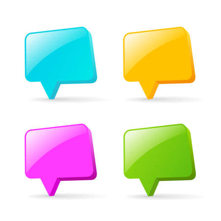 Glass rectangular web banners, vector illustration on white backgroundのイラスト素材