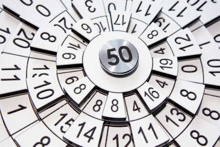 Circles with numbers, abstract numerological backgroundの写真素材