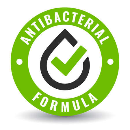 Antibacterial formula vector icon isolated on white backgroundのイラスト素材