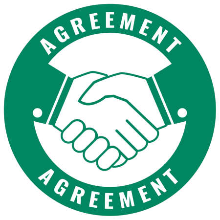 Agreement business icon isolated on white backgroundのイラスト素材