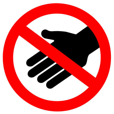 Do not touch vector sign isolated on white backgroundのイラスト素材