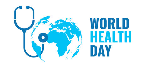 World health day vector icon isolated on white backgroundのイラスト素材