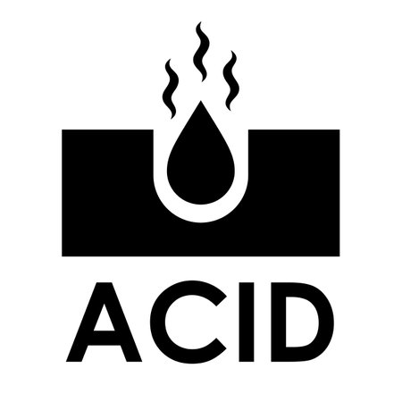 Acid vector icon isolated on white backgroundのイラスト素材