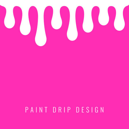 Dripping paint template for your design, vector illustrationのイラスト素材