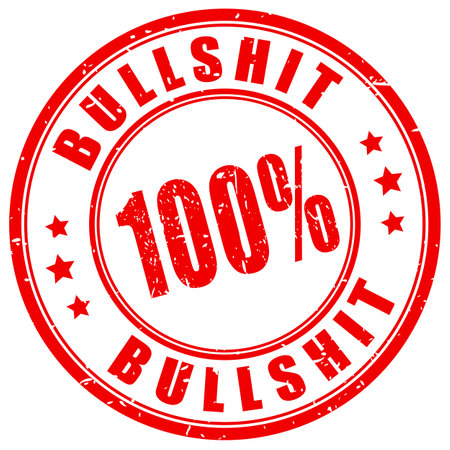 Bullshit vector stamp isolated on white backgroundのイラスト素材