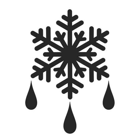 Defrost vector icon isolated on white backgroundのイラスト素材