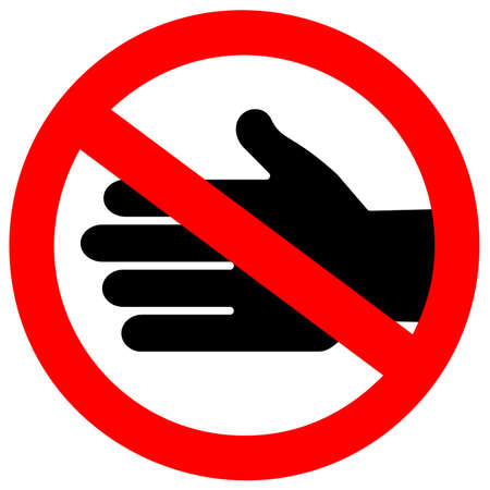 Don't touch vector sign isolated on white backgroundのイラスト素材