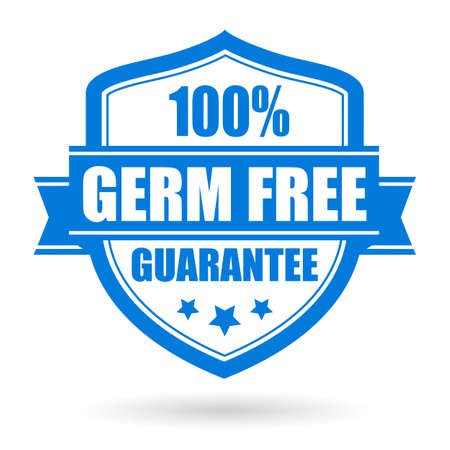Germ free vector sign isolated on white backgroundのイラスト素材