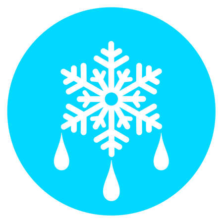 Thaw vector icon isolated on white backgroundのイラスト素材