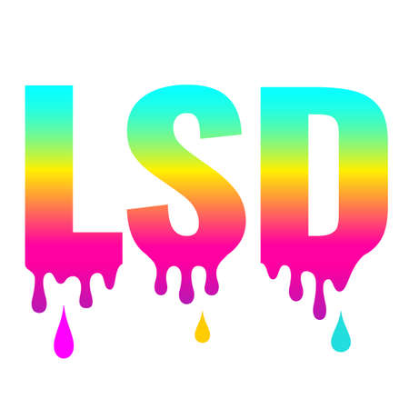 Lsd vector icon on white backgroundのイラスト素材
