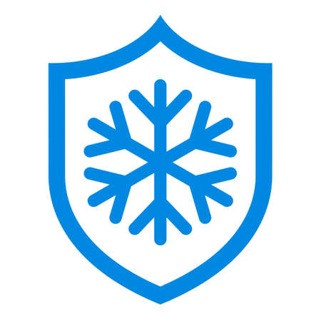 Frost protection vector icon isolated on white backgroundのイラスト素材