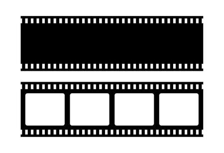 Film strip vector illustration on white backgroundのイラスト素材
