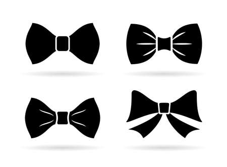 Bow tie vector icon on white backgroundのイラスト素材