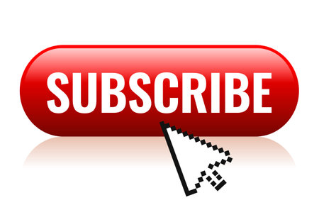 Subscribe web vector button isolated on white backgroundのイラスト素材