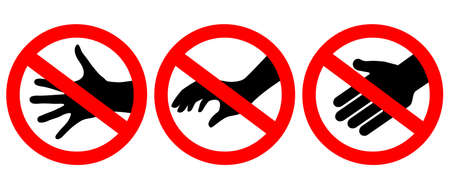 Do not touch vector sign isolated on white backgroundのイラスト素材