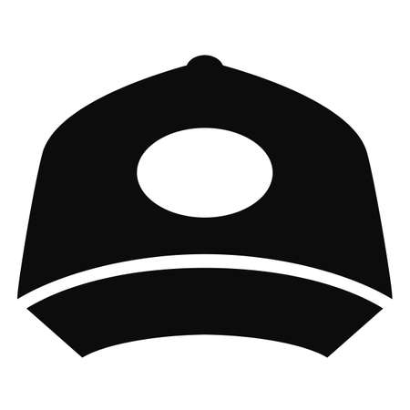 Baseball cap vector icon isolated on white backgroundのイラスト素材