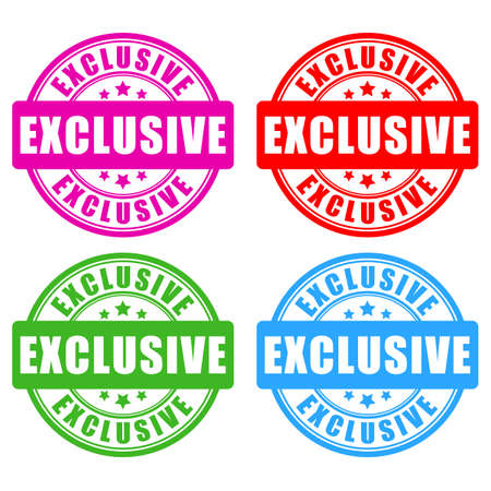 Exclusive vector stamp isolated on white backgroundのイラスト素材