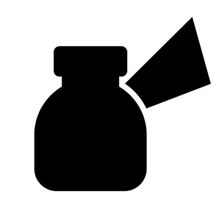 Medical pills bottle vector icon isolated on white backgroundのイラスト素材