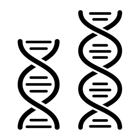 Dna helix vector icon isolated on white backgroundのイラスト素材
