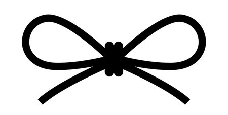 String knot vector icon isolated on white backgroundのイラスト素材