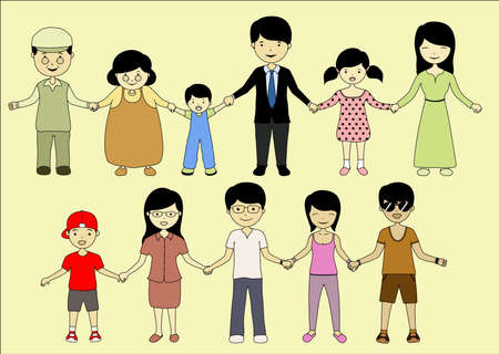 my big familyのイラスト素材