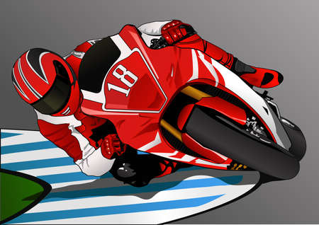 action in the cornerのイラスト素材