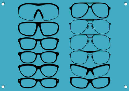 type of glasses  のイラスト素材