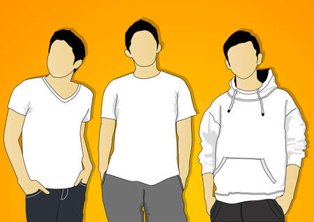 model t-shirtのイラスト素材