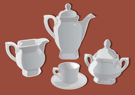 ceramic teapot 4のイラスト素材