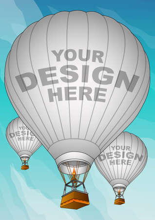  hot air balloon2 のイラスト素材