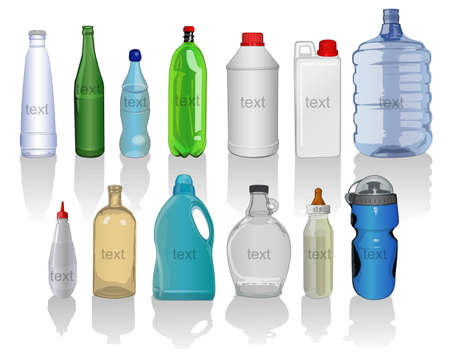 kinds of bottles のイラスト素材