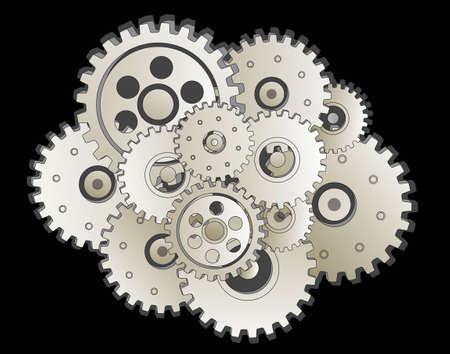  gear machineのイラスト素材