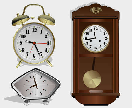 various alarm clock のイラスト素材