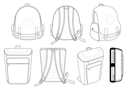  design of a backpackのイラスト素材