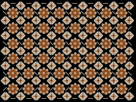 Indonesian batik artのイラスト素材