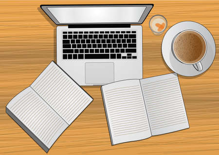 my deskのイラスト素材