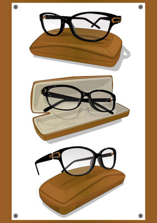 eyeglasses frameのイラスト素材