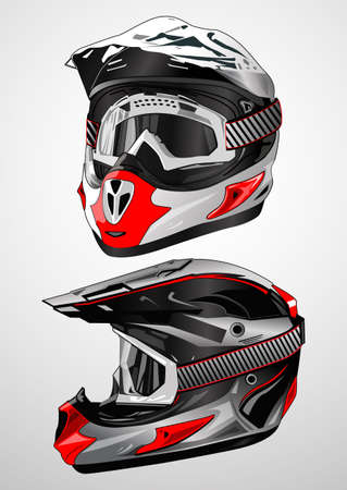 cross helmetのイラスト素材