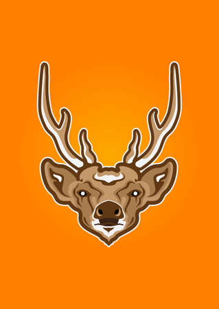 deer mascot sportのイラスト素材
