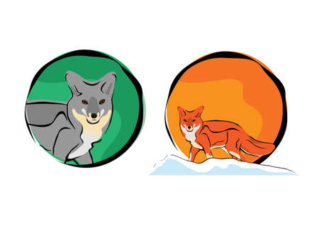 foxのイラスト素材