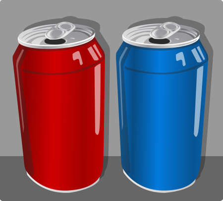 canned beverage packagingのイラスト素材