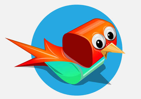 bird characters for young childrenのイラスト素材
