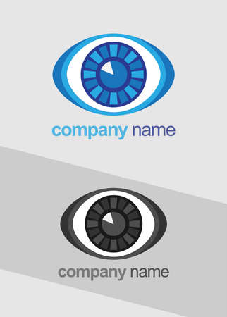 eyeball logoのイラスト素材