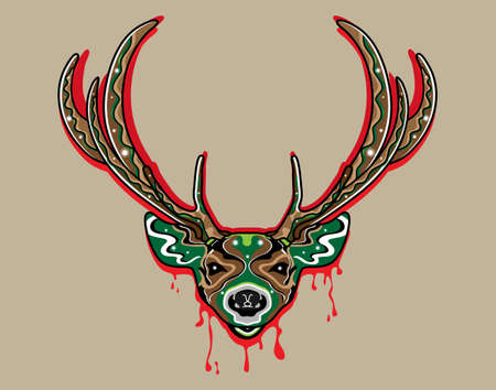 deer head huntingのイラスト素材