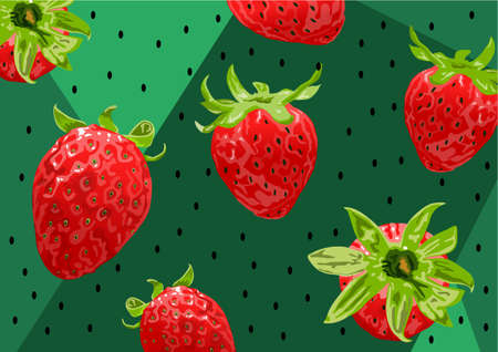 Beautiful and fresh strawberry background
