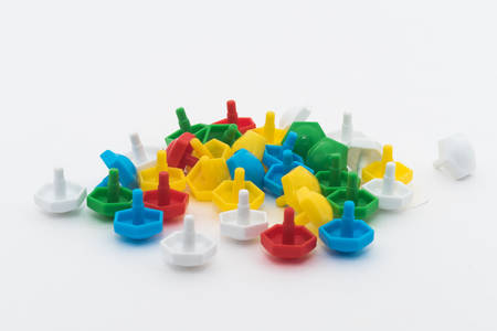 Children's mosaic. Isolated over white backgroundの写真素材